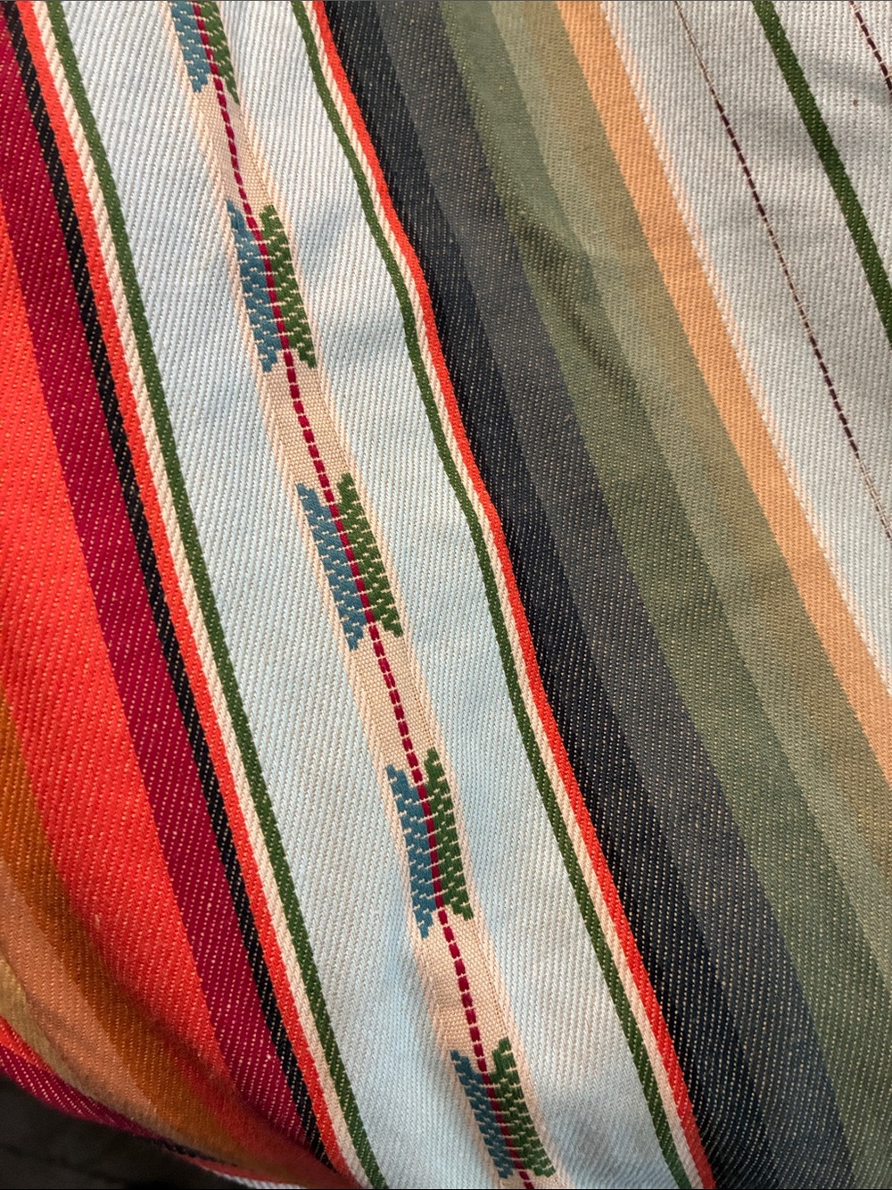 Boho Western Serape Stripe Bell Bottom Pants - Picture 6 of 6